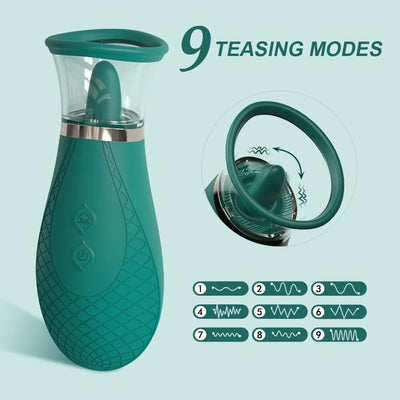 Vacuum Tongue Licking Sucking Vibrator for Women G Spot Clitoris Stimulation Massager Female Masturbator Sex Toys for Adults 18