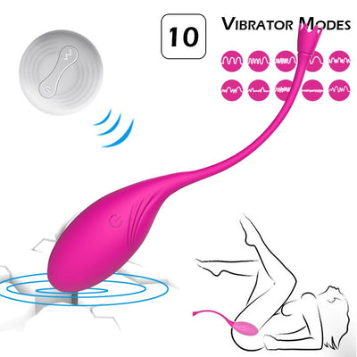 รีโมทคอนโทรลไร้สายการออกกำลังกายแน่น Vibrating ไข่10 Speeds G Spot Clit Vibrator สำหรับผู้หญิงช่องคลอดกระตุ้นผู้ใหญ่เซ็กซ์ทอย