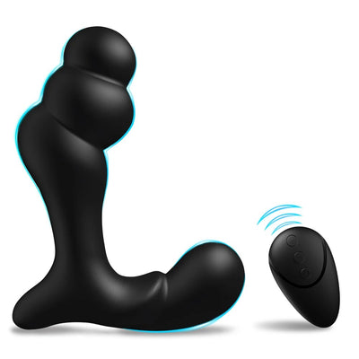 Vibrating Prostate Massager Anal การฝึกอบรม Butt ปลั๊ก12โหมดการสั่นสะเทือน G-Spot Vibrator Anal ลูกปัดกระตุ้นอุปกรณ์