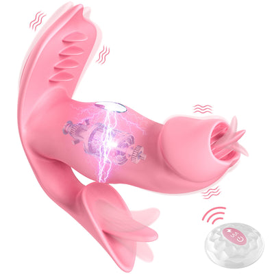 เลีย Vibrator สำหรับผู้หญิง Dildo ระยะไกล Anal Butt Plug Vibrating Mastusbator Clitoral Stimulator ช่องคลอด G จุดนวดเซ็กซ์ทอย