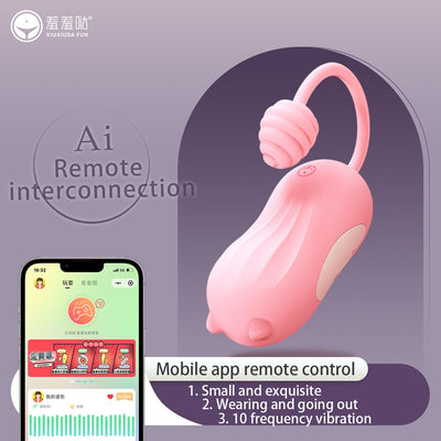 ไวเบรเตอร์แอปไวเบรเตอร์บลูทูธสำหรับผู้หญิงไวเบรเตอร์ไร้สายแบบสั่นใส่ไข่ของเล่นคู่รัก