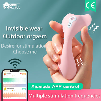 ไวเบรเตอร์ควบคุมรีโมทแอปสำหรับผู้หญิงเครื่องสั่นบลูทูธไร้สายเซ็กซ์ทอยสำหรับผู้หญิง