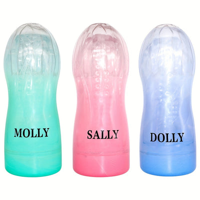 Male Masturbation Cup Massage Sleeve Sex Toy Portable Crystal Vaginal Mouth Sleeve Transparent Vaginal Easy To Clean Transparent Vaginal Male Sex Toys
