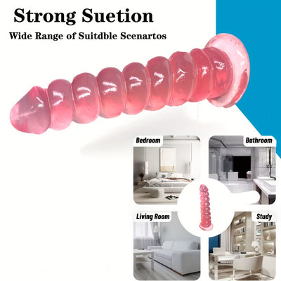 Unisex Soft & Flexible Silicone Dildos, Sexy Erogenous Stimulation Hands Free Masturbating Accessories For Men's & Women's Pleasure