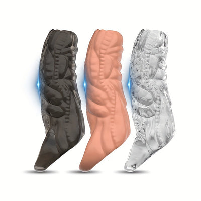 Penis Lock Sperm Delay Sleeve Sexy Crystal Sleeve Wolf Tooth Sleeve Lock Sperm Ring