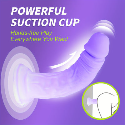 Dildo Waterproof Non-Latex Adult Sex Toy - Hands-Free Pleasure with Strong Grip for Play, Body-Safe Stimulation, Sustainable, No Power Required