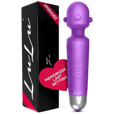 7+ Personal Massager - Cordless, Therapeutic & Rechargeable Mini Stress Relief Silicone - for Foot Back Neck - Upgraded Memory 5 Speeds 20 Patterns