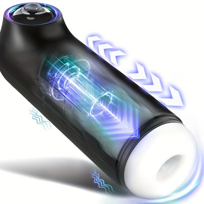 Automatic Male Masturbators Sex Toys - Male Pocket Pussy Sleeve Vagina Stroker Toy With 7 Thrusting & Heating Mode, Adult Sex Toys & Games For Men