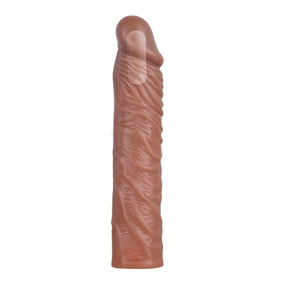 Wearable Dildo Cover Simulated Penis Cover Long Sex Toy Wolf Tooth Cover Single Mouth Long