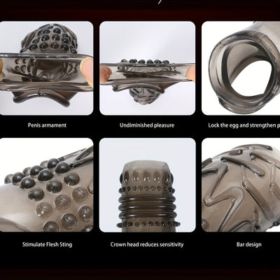 Cock Rings For Men, Penis Rings For Men Sexy Toys Adult Products Delayed Ejaculation Rings, Soft Grainy Penis Bondage Stretcher Covers, Sex Toys For Men-Four Colors To Choose