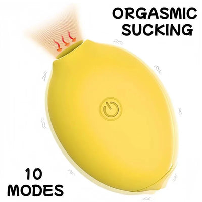Graphic illustration of pulse sound wave sucking technology targeting clitoral stimulation