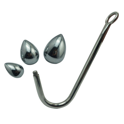 Anal Hook Metal Butt Plug with Ball Anal Plug Dilator Multifunctional Masturbation Butt Sex Toys
