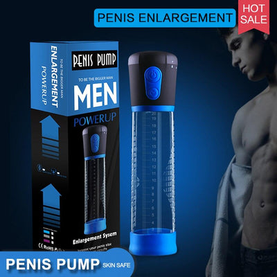 18+ Electric Penis Pump Penis Enlargement Vacuum Sleeve Erection Enhancer Penis Pump for Man Male Masturbator Sex Toys for Man