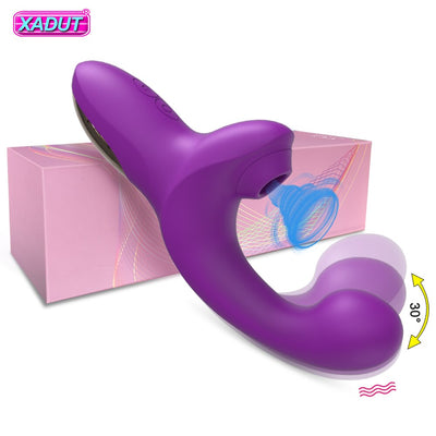 20ความเร็วที่มีประสิทธิภาพ Dildo Vibrator หญิง Clit Sucker Clitoris Stimulator เลียนแบบนิ้วมือ Wiggling เซ็กซ์ทอยสำหรับสตรี