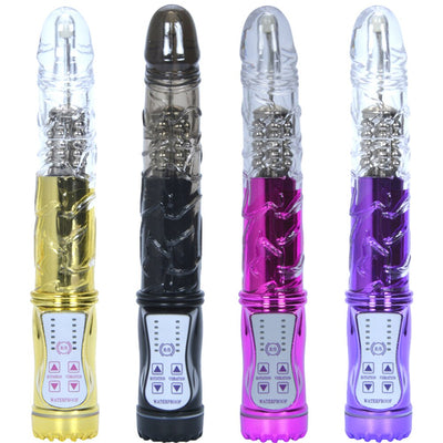 7 Frequency Vibration Female Masturbation Device Vibration Swing Frequency Conversion Black Overlord AV Turn Bead Bar