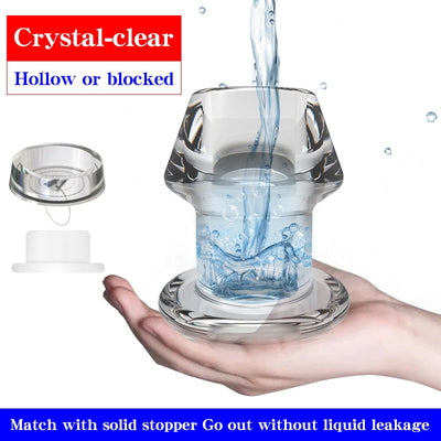 Anal Extender Hollow Butt Plug Anal Prostate Massager Sex Toys for Women Men Anus Expanding Anal Dilator Vaginal Stimulator