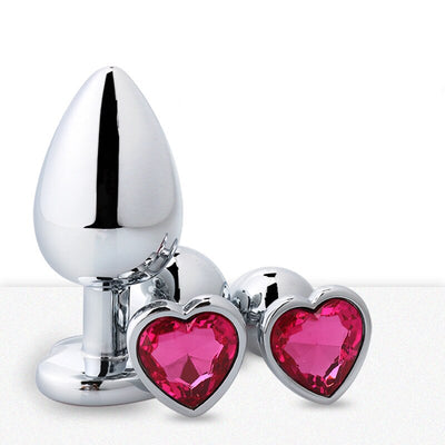 Anal Toys Heart-shaped Metal for Women Adult Sex Products Men Butt Plug Stainles Steel Anal Plugs Sex Vibrators Anal Dildo Toys