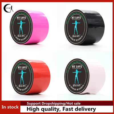 BDSM Fetish Rope Bondage Tape Slave Sex Toys Provocative Alternative Tied Self-adhesive Tape Blindfolds Role Play Harness Body