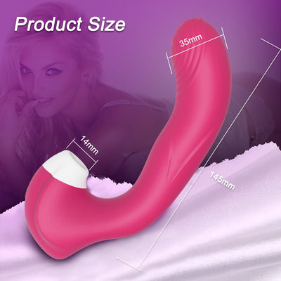 Burningus 3 In 1 Clitoral Vagina Sucking Licking Vibrator Female G Spot Vibrating Clitoris Stimulator Sex Toys for Couples Adult