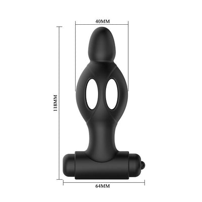 Butt Plug 10 Speeds Bullet Vibrating Anal Vibrator Male Prostate Massager Hollow Anal Plug Sex Toys for Couples G-Spot Stimulate