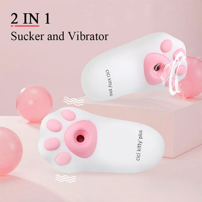 Cat Claw Sucker Clitoris Stimulator Vibrator สำหรับหัวนมผู้หญิงช่องคลอด Massager Sex Shop ผู้ใหญ่ Masturbation หีของเล่น