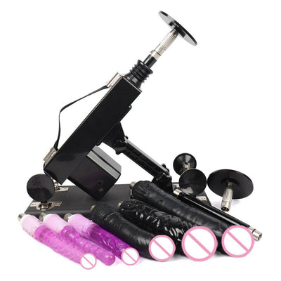 Sex Machine With 3XLR Suction Cup For Women Automatic Vibrator Adult Sex Toys Pumping Gun Love Machine Male Masturbator