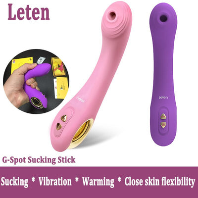 Leten Automatic Sucking Heating Dildo Vibrator Sex Toys for Women G Spot Vagina Vibrating Stick Female Masturbation Sex Products