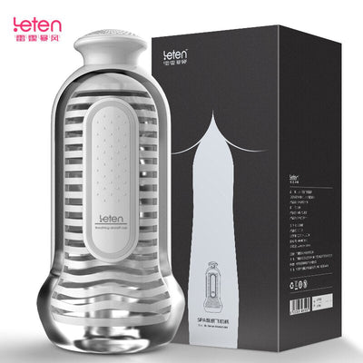 Leten TPE Material SPA Simulated Hips Manual Male Vocal Penis Exercise Masturbation Cup Adult Sex Toys for Men