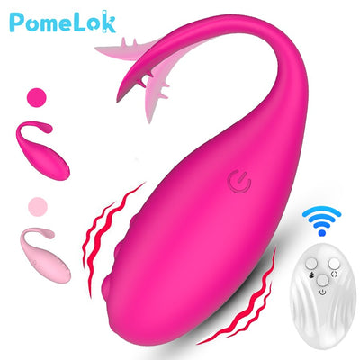POMELOK Vibrator for Women Wireless Remote Vibrating Egg Vagina G-Spot Anal Stimulation Wear Vibrator Panties Sex Toy for Couple