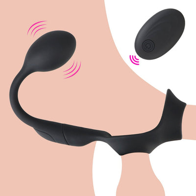 Prostate Massager Anal Plug Delay Ejaculation Ring Sex Toys for Men 10 Speed Male Prostate Stimulator Waterproof Butt Plug