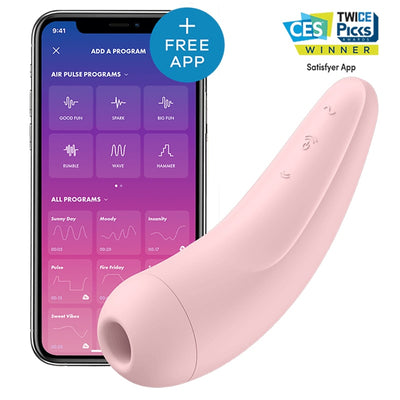 Satisfyer CURVY 2 + Vibrador App รีโมทคอนโทรล Vibrator Clit Sucker Vibrators สำหรับผู้หญิง Clitoris Nipple Sex ของเล่น UYO