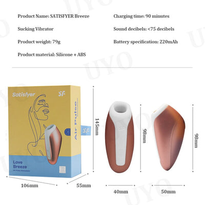 Satisfyer Love Breeze Vibrators สำหรับผู้หญิง Clitoris Sucker เลีย Mini Clitoris Nipple Sucker UYO เพศของเล่นสำหรับผู้หญิง