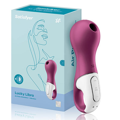 Satisfyer Lucky Libra Clitoris Stimulator ชาร์จ Vibrators สำหรับผู้หญิง Clitoris Sucker ซิลิโคนจับแหวน Nipple Sucker ของเล่น