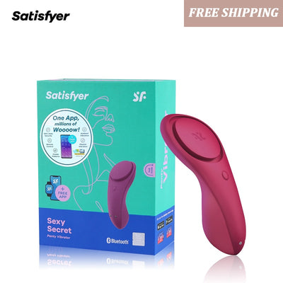 Satisfyer เซ็กซี่ Secret ซิลิโคน G-Spot Vibrator แบบพกพา Wearable APP รีโมทคอนโทรล Clitoris Stimulator UYO เพศของเล่นสำหรับผู้หญิง