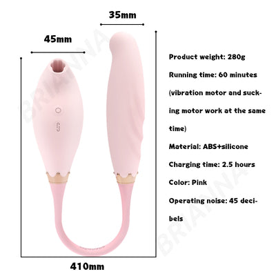 Sucking Vibrator Bendable หญิง7ความถี่ Pulse Soft ซิลิโคน G-Spot Clitoris Stimulator เซ็กส์ทอยสำหรับหัวนมผู้หญิง Sucker