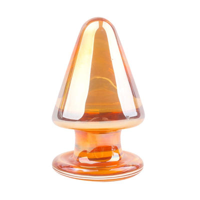 Transparent Butt Plug Waterproof Women Glass Massager Stimulation Adult Sex Toy 8.5 X 5.4cm