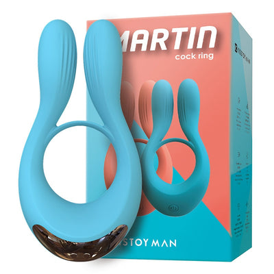 ชาย Vibrator Cock แหวนล็อคแหวนซิลิโคนอวัยวะเพศชายการสั่นสะเทือนแหวนชะลอการ G-Spot กระตุ้นคู่ของเล่น