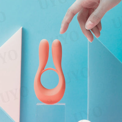 ชาย Vibrator Cock แหวนล็อคแหวนซิลิโคนอวัยวะเพศชายการสั่นสะเทือนแหวนชะลอการ G-Spot กระตุ้นคู่ของเล่น