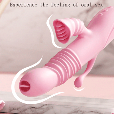 Vibrator ลิ้นเลีย Retractable Vibrator Anal กระตุ้นหญิง Masturbator ช่องปากผู้หญิง Masturbation ผลิตภัณฑ์สำหรับผู้ใหญ่เพศของเล่น