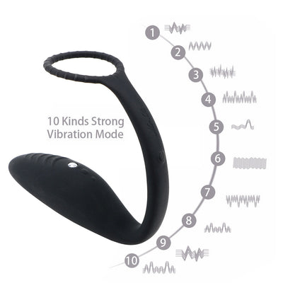Wireless Remote Control Electric Shock Prostate Massager Gay Sex Toys Anal Plug Butt Plug Vibrator with Ring Anal Toy for Men