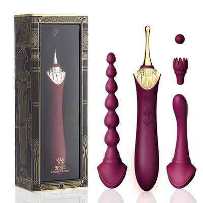 ZALO BESS 2.0G-Spot Vibrator ซิลิโคนกระตุ้น Clitoral Usb คู่มอเตอร์ Retro Massager ผู้ใหญ่เซ็กซ์ทอยสำหรับสตรี